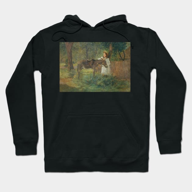 After the Ride by Julian Alden Weir Hoodie by Classic Art Stall